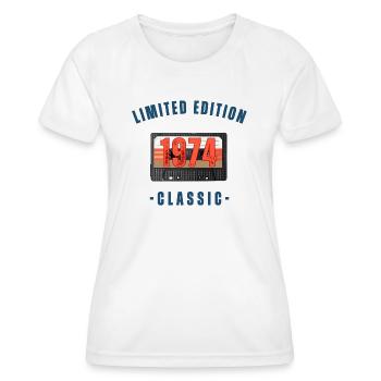 Limited Edition 1974 Geburtstag Retro - Frauen Funktions-T-Shirt - Weiß - Vorne - AI Model Female 172 dark (172cm)
