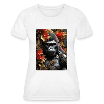 Spooky Plants Gorilla 1.6 - Women's Functional T-Shirt - white - Front - AI Model Female 172 dark (172cm)
