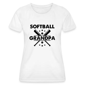 Grand-père de softball - T-shirt sport Femme - blanc - Devant - AI Model Female 172 dark (172cm)