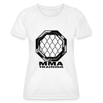 MMA - T-shirt sport Femme - blanc - Devant - AI Model Female 172 dark (172cm)