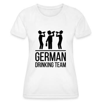 German Drinking Team - Frauen Funktions-T-Shirt - Weiß - Vorne - AI Model Female 172 dark (172cm)