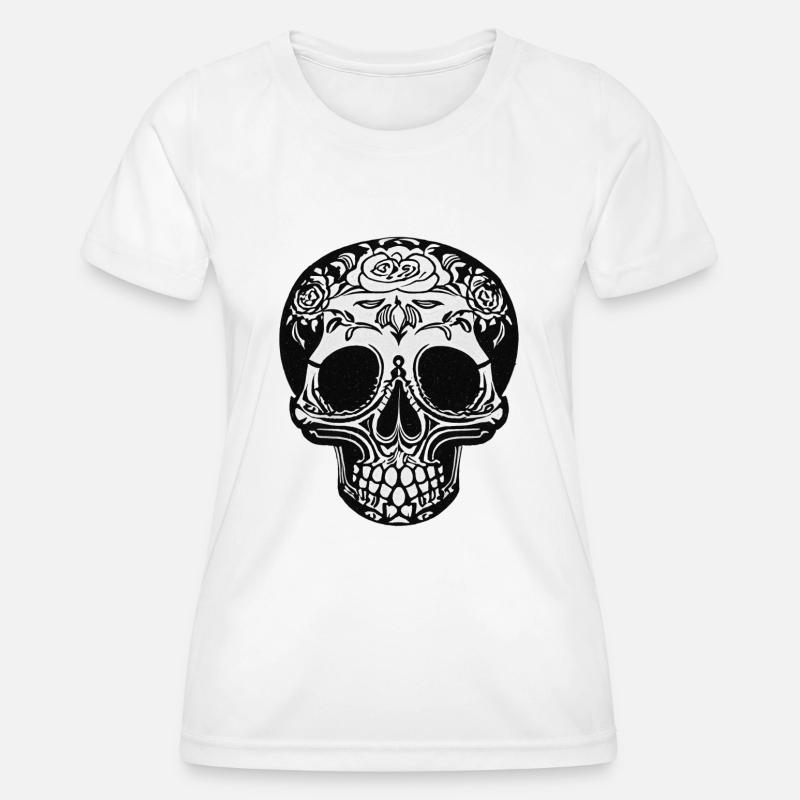 Skull - Women's Functional T-Shirt - white