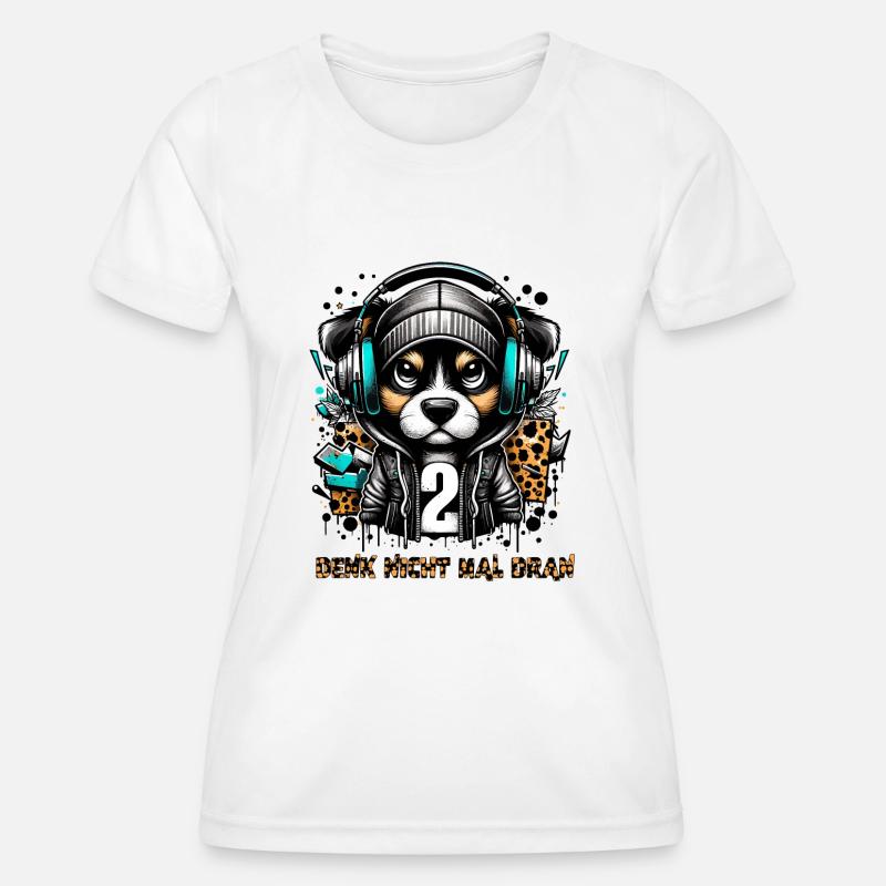 DON'T EVEN THINK ABOUT IT - Women's Functional T-Shirt - white