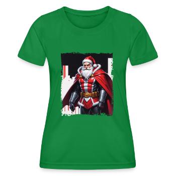Mauvais Père Noël Joyeux Noël Neige Noël Vacances - T-shirt sport Femme - vert - Devant - AI Model Female 172 dark (172cm)