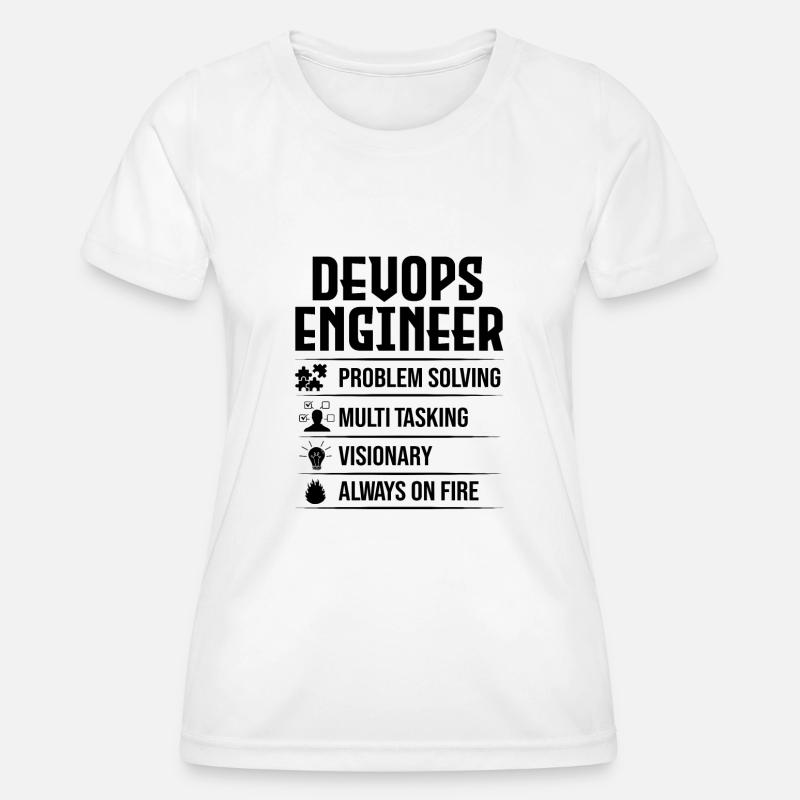 Devops Sys-Admin Entwickler - Frauen Funktions-T-Shirt - Weiß