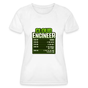 Cloud-Administrator Cloud-Devops - Frauen Funktions-T-Shirt - Weiß - Vorne - AI Model Female 172 dark (172cm)
