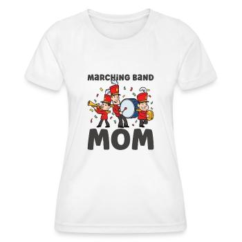 Marching Band Clarinetist School Rehearsal Music - Women's Functional T-Shirt - white - Front - AI Model Female 172 dark (172cm)
