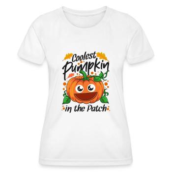 Coolest Pumpkin In The Patch Halloween - Women's Functional T-Shirt - white - Front - AI Model Female 172 dark (172cm)