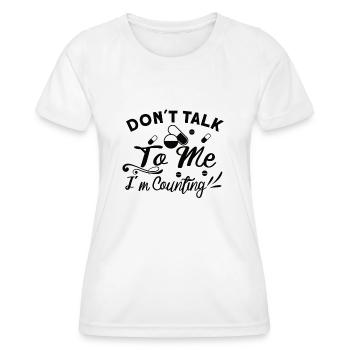 Drôle de pharmacien-pharmacie-technicien-pharmacie - T-shirt sport Femme - blanc - Devant - AI Model Female 172 dark (172cm)