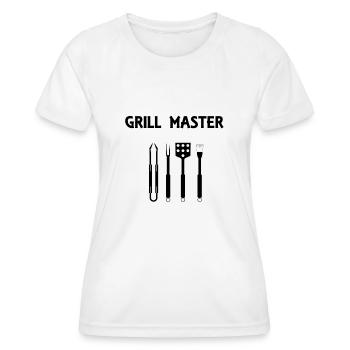 Grill Master - Grill Meister - Frauen Funktions-T-Shirt - Weiß - Vorne - AI Model Female 172 dark (172cm)