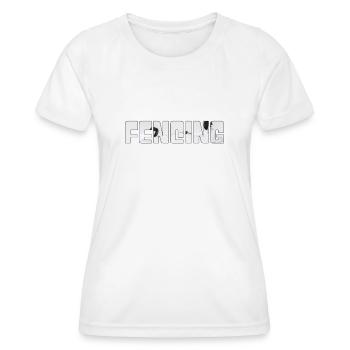 Escrime - T-shirt sport Femme - blanc - Devant - AI Model Female 172 dark (172cm)