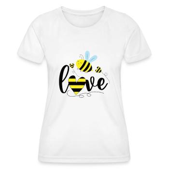 Bee - Women's Functional T-Shirt - white - Front - AI Model Female 172 dark (172cm)