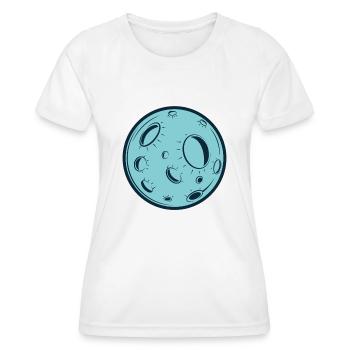 Lune - T-shirt sport Femme - blanc - Devant - AI Model Female 172 dark (172cm)