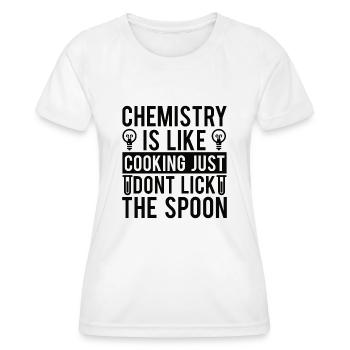 Chemistry Chemist Scientist Bachelor Master - Women's Functional T-Shirt - white - Front - AI Model Female 172 dark (172cm)