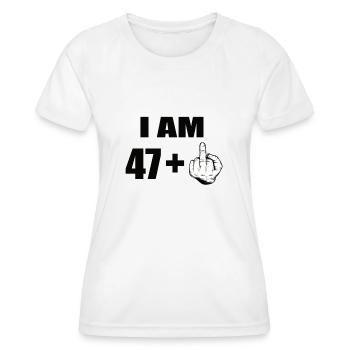 48 Geburtstag - Frauen Funktions-T-Shirt - Weiß - Vorne - AI Model Female 172 dark (172cm)