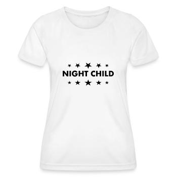 Night Child by HOB Products - Women's Functional T-Shirt - white - Front - AI Model Female 172 dark (172cm)