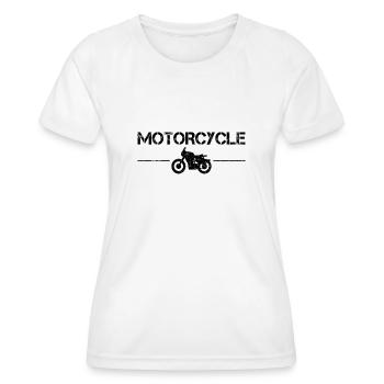 Motorrad - Frauen Funktions-T-Shirt - Weiß - Vorne - AI Model Female 172 dark (172cm)