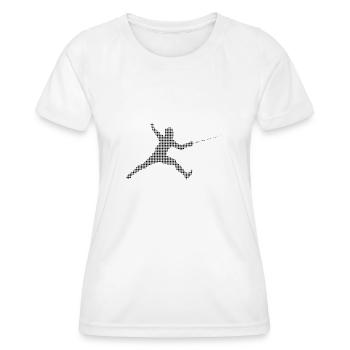 Escrime - T-shirt sport Femme - blanc - Devant - AI Model Female 172 dark (172cm)