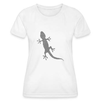 Eidechse - Frauen Funktions-T-Shirt - Weiß - Vorne - AI Model Female 172 dark (172cm)