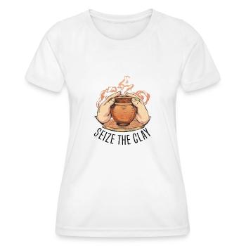 Töpfern Ton Töpferkurs Töpferei Getöpfert - Frauen Funktions-T-Shirt - Weiß - Vorne - AI Model Female 172 dark (172cm)