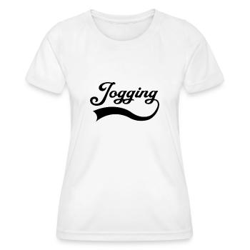 Lettrage de jogging - T-shirt sport Femme - blanc - Devant - AI Model Female 172 dark (172cm)