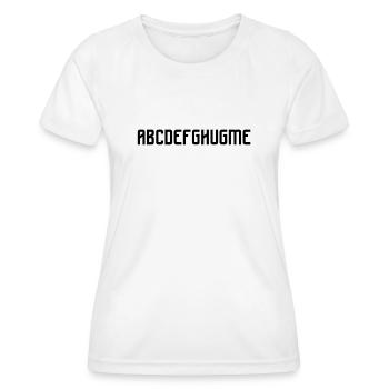 ABCDEFGHUGME Hug Hug - Women's Functional T-Shirt - white - Front - AI Model Female 172 dark (172cm)