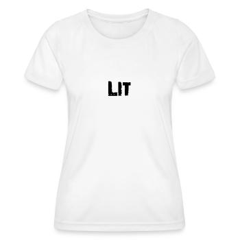 Éclairé super sympa super bon - T-shirt sport Femme - blanc - Devant - AI Model Female 172 dark (172cm)