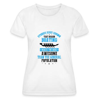 Festival chinois de course de bateaux-dragons - T-shirt sport Femme - blanc - Devant - AI Model Female 172 dark (172cm)