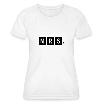Mr Mrs Teamshirt - Frauen Funktions-T-Shirt - Weiß - Vorne - AI Model Female 172 dark (172cm)