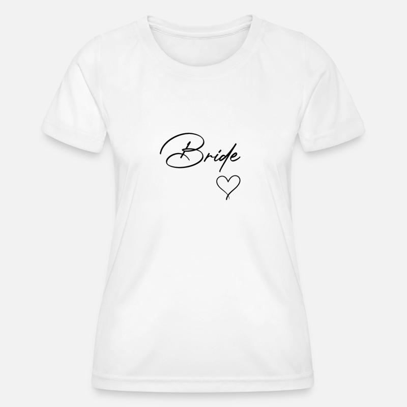 Braut Bachelorette Party Team Bride - Women's Functional T-Shirt - white
