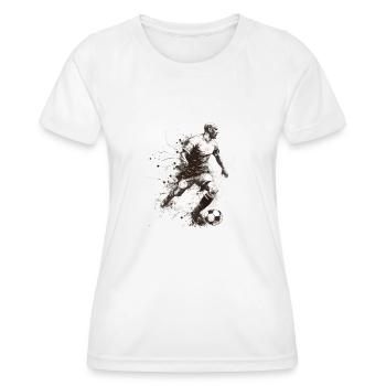 Footballeur - T-shirt sport Femme - blanc - Devant - AI Model Female 172 dark (172cm)