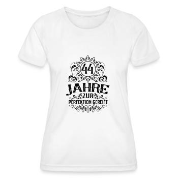 44 Jahre zur Perfektion gereift - Frauen Funktions-T-Shirt - Weiß - Vorne - AI Model Female 172 dark (172cm)