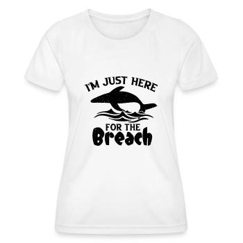 Beluga Whale Design für Meeressäuger und Orca - Frauen Funktions-T-Shirt - Weiß - Vorne - AI Model Female 172 dark (172cm)