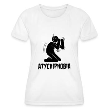 Atychiphobia Atychiphobia Consciousness - Women's Functional T-Shirt - white - Front - AI Model Female 172 dark (172cm)