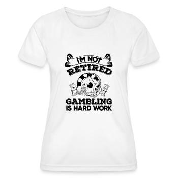 Casino Gambling Slot Machine à sous Jeu de cartes - T-shirt sport Femme - blanc - Devant - AI Model Female 172 dark (172cm)