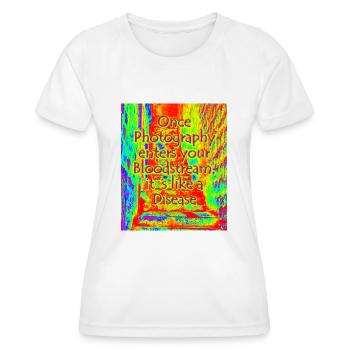 phtotographie maladie rouge - T-shirt sport Femme - blanc - Devant - AI Model Female 172 dark (172cm)