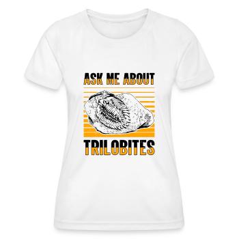 fossils, paleontologist, fossil collector, - Women's Functional T-Shirt - white - Front - AI Model Female 172 dark (172cm)