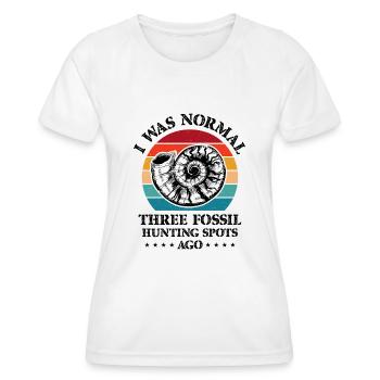 fossils, paleontologist, fossil collector, - Women's Functional T-Shirt - white - Front - AI Model Female 172 dark (172cm)