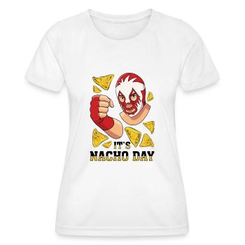 Lutte mexicaine lucha libre mask - T-shirt sport Femme - blanc - Devant - AI Model Female 172 dark (172cm)