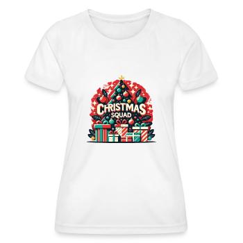 Escouade de Noël - T-shirt sport Femme - blanc - Devant - AI Model Female 172 dark (172cm)