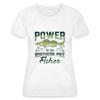 Fisherman Fisherman Fisherman Nordic Pike - Women's Functional T-Shirt - white - Front - AI Model Female 172 dark (172cm)
