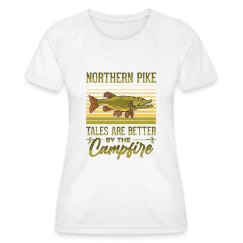 Fisherman Fisherman Fisherman Nordic Pike - Women's Functional T-Shirt - white - Front - AI Model Female 172 dark (172cm)