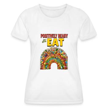 Positivity Rainbows Mindfulness Self-improvement - Frauen Funktions-T-Shirt - Weiß - Vorne - AI Model Female 172 dark (172cm)