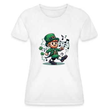 Irish Dancing Ireland Outfit Irish Music - Women's Functional T-Shirt - white - Front - AI Model Female 172 dark (172cm)