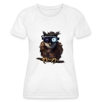 Eule_01 - T-shirt sport Femme - blanc - Devant - AI Model Female 172 dark (172cm)