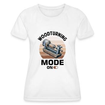 Dreher Holzdrehen Drechselbank - Frauen Funktions-T-Shirt - Weiß - Vorne - AI Model Female 172 dark (172cm)