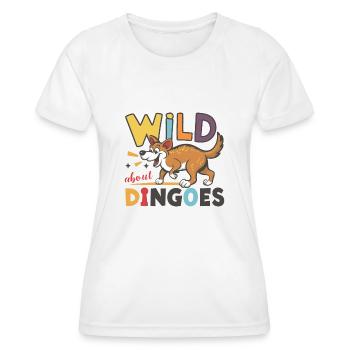 Australischer Dingo - Frauen Funktions-T-Shirt - Weiß - Vorne - AI Model Female 172 dark (172cm)