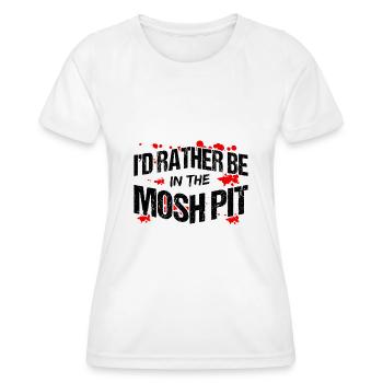 Heavy Metal Trash Metal Metalhead Musik - Frauen Funktions-T-Shirt - Weiß - Vorne - AI Model Female 172 dark (172cm)