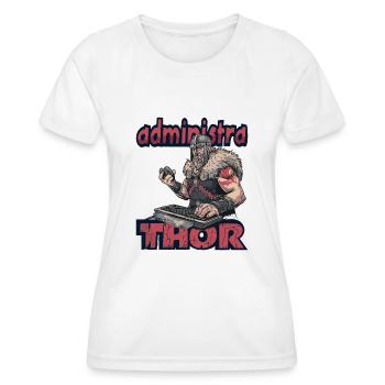Viking Databaseadministra-thor Nerdy - Women's Functional T-Shirt - white - Front - AI Model Female 172 dark (172cm)