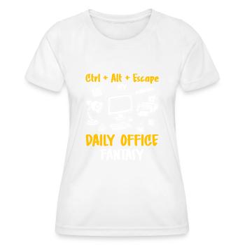 Office Humor - Women's Functional T-Shirt - white - Front - AI Model Female 172 dark (172cm)